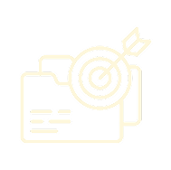 Folder with target and arrow icon.